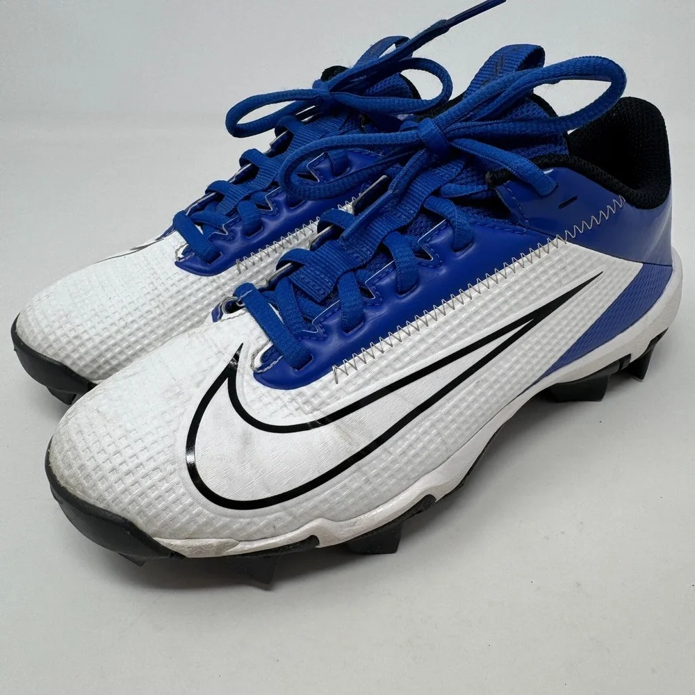 Nike Vapor Edge Shark 2 Football Cleats‎ White DH5089-414 Youth Size 3.5 Y